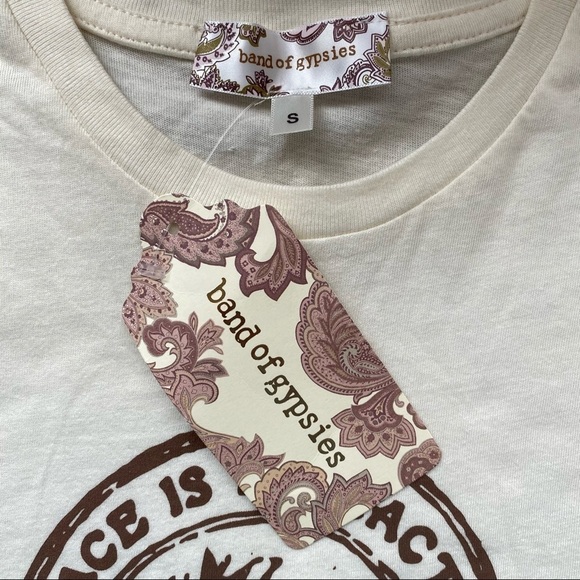NWT Band Of Gypsies Peace is a Practice Tee Small - Picture 4 of 6